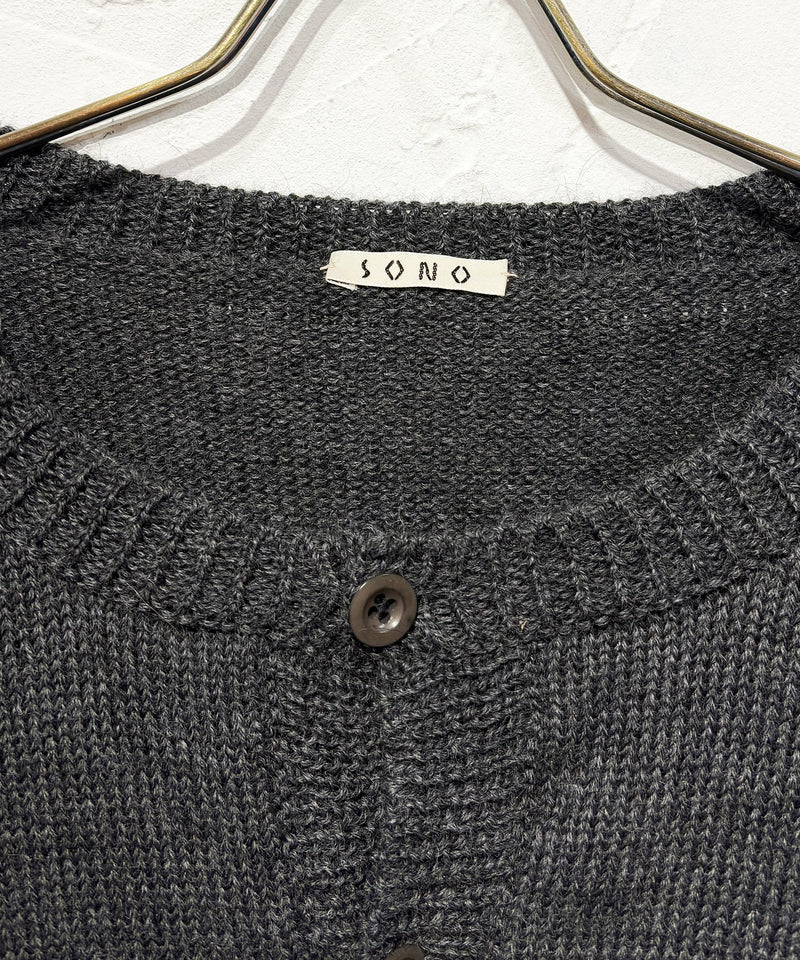 SONO - CASPA cardigan / CHARCOAL 商品画像 - DB&BAR