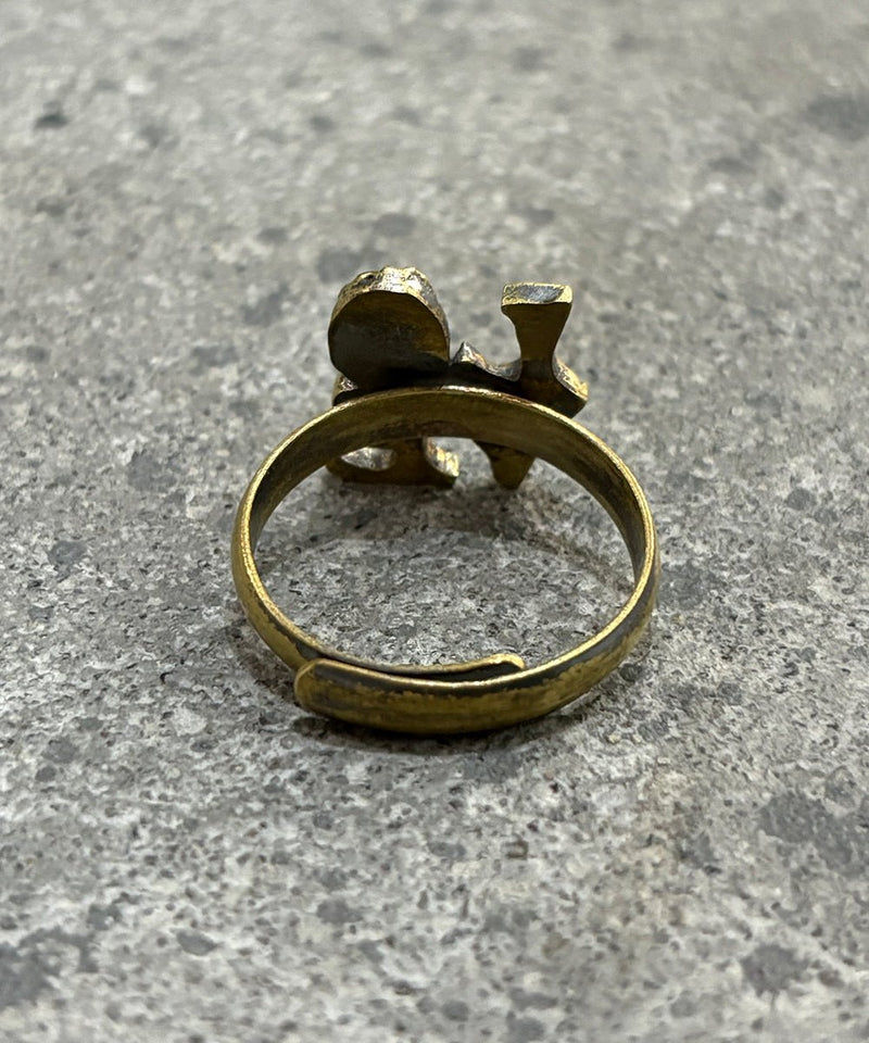 SOTHINGOOD - BRASS「LOVE」RING - DB&BAR
