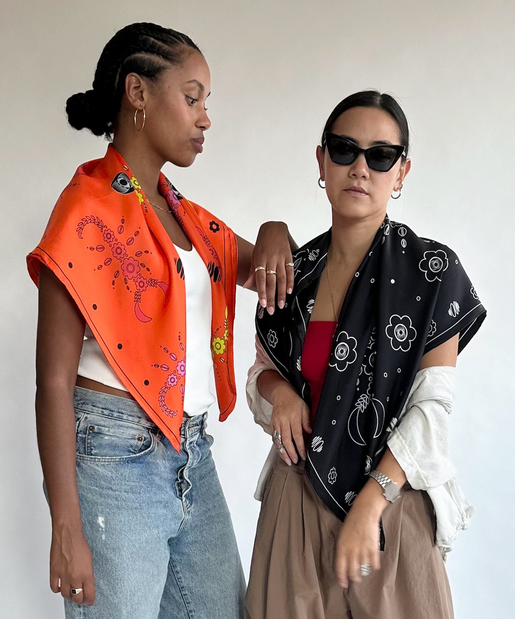 STUDIO 528hz - SCORPIO SZN ORANGE SILK SCARF / ORANGE - DB&BAR