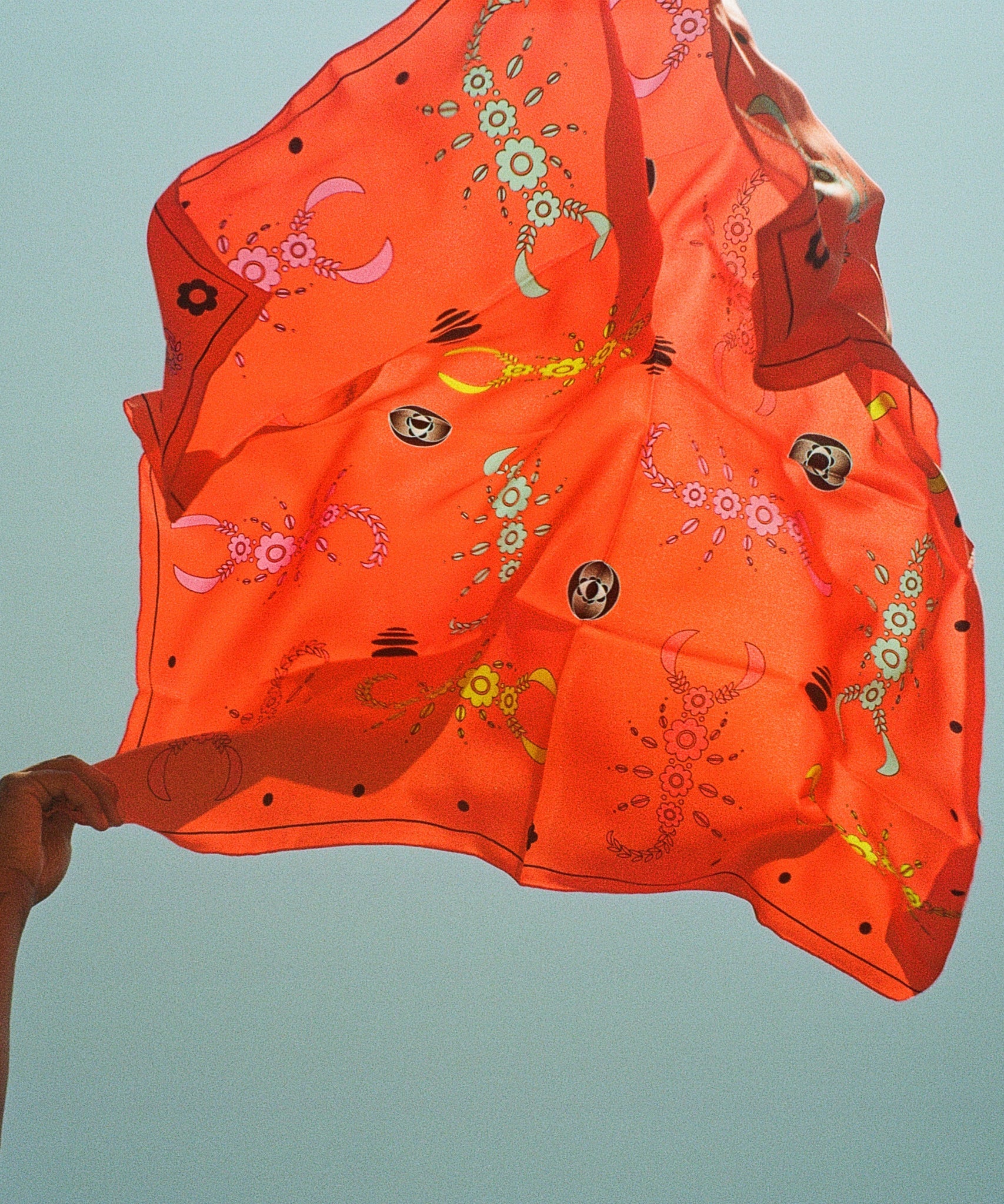 STUDIO 528hz - SCORPIO SZN ORANGE SILK SCARF / ORANGE - DB&BAR