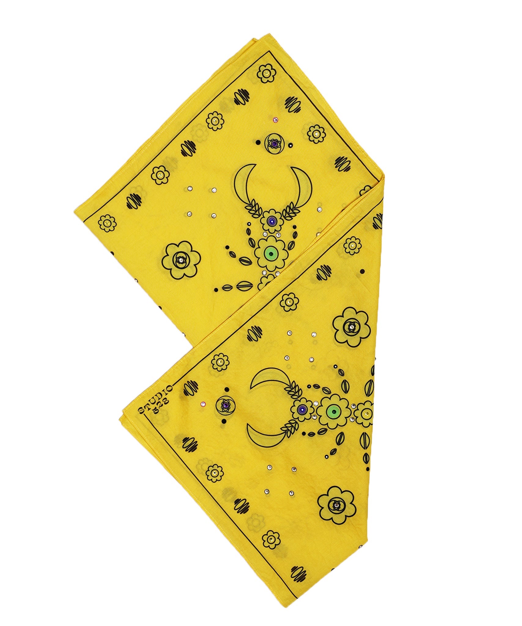 STUDIO 528hz - SCORPIO - YO! COTTON BANDANA / LEMON - DB&BAR