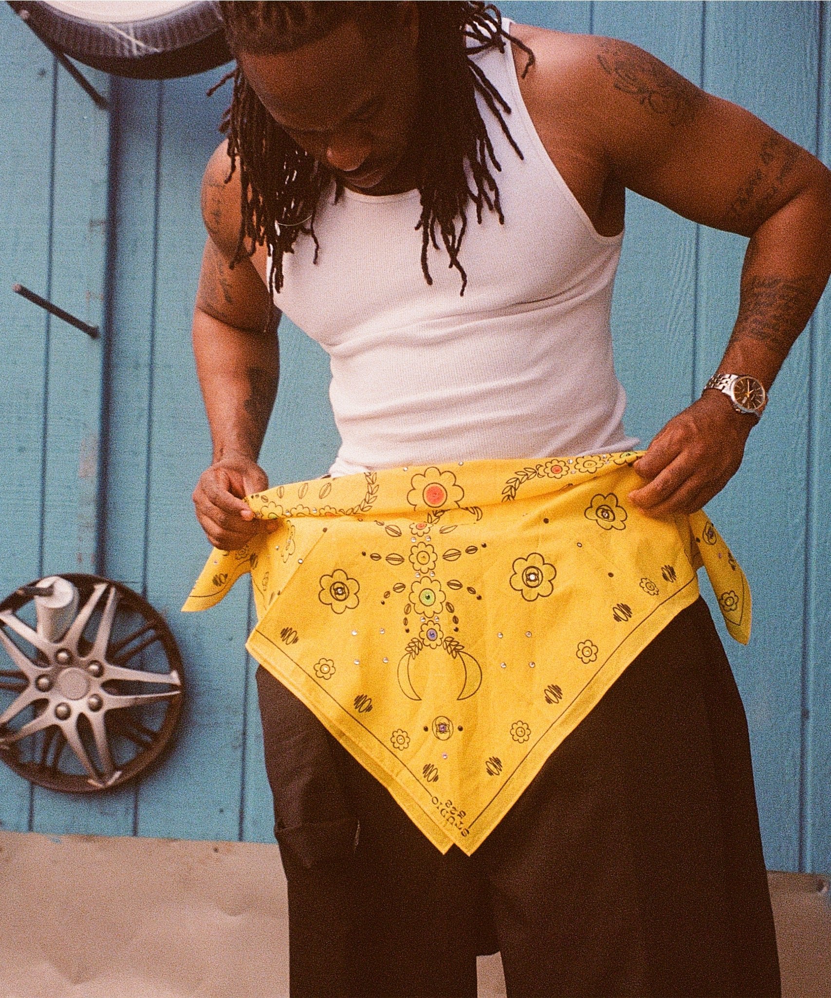 STUDIO 528hz - SCORPIO - YO! COTTON BANDANA / LEMON - DB&BAR