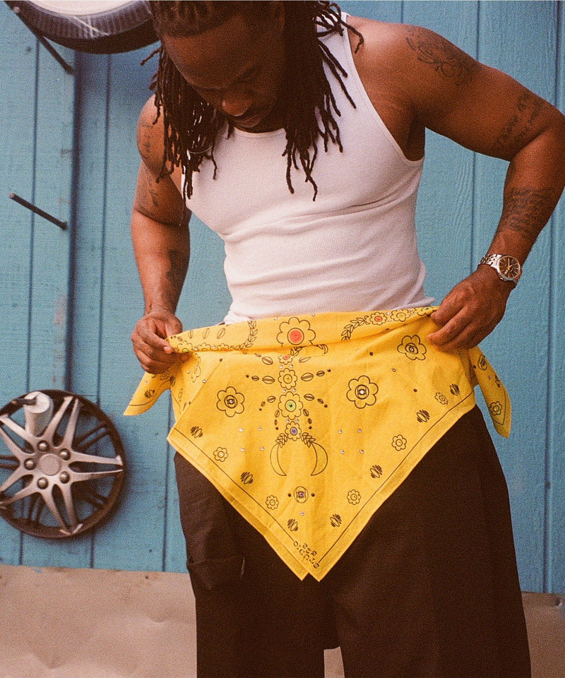 STUDIO 528hz - SCORPIO - YO! COTTON BANDANA / LEMON - DB&BAR