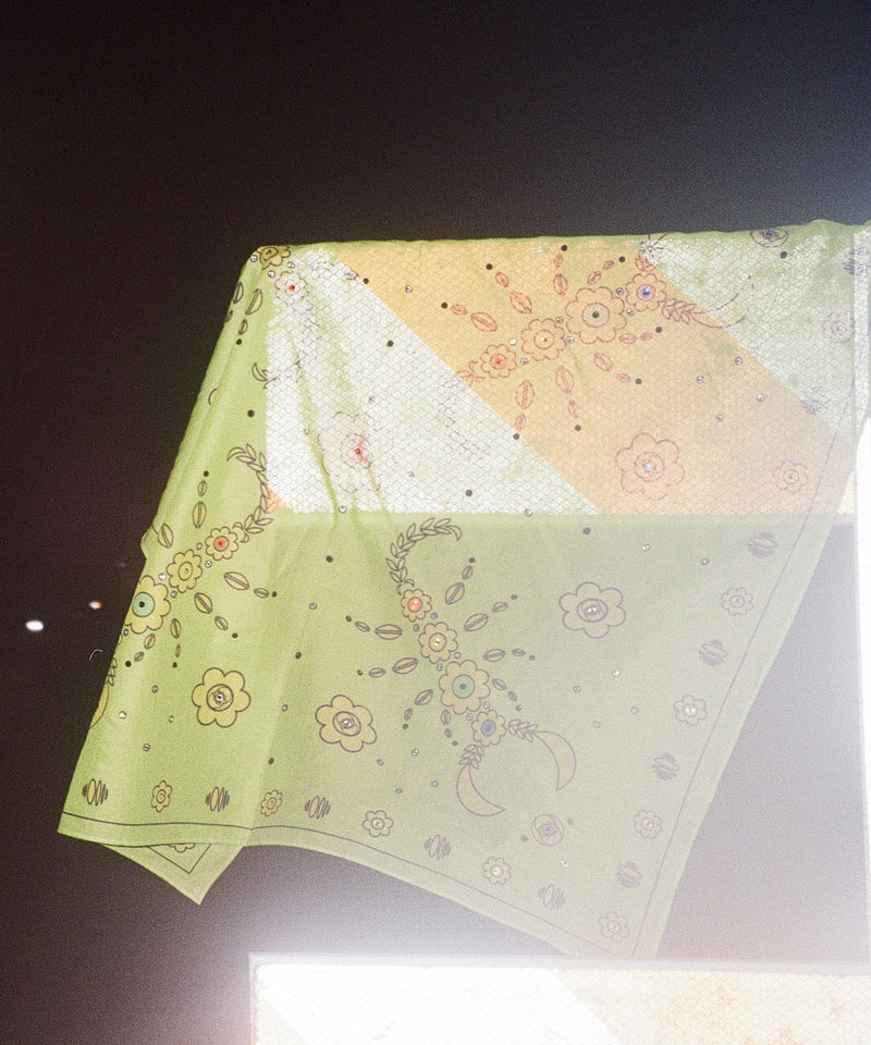 STUDIO 528hz - SCORPIO - YO! COTTON BANDANA / LIME - DB&BAR