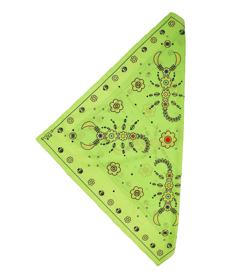 STUDIO 528hz - SCORPIO - YO! COTTON BANDANA / LIME - DB&BAR
