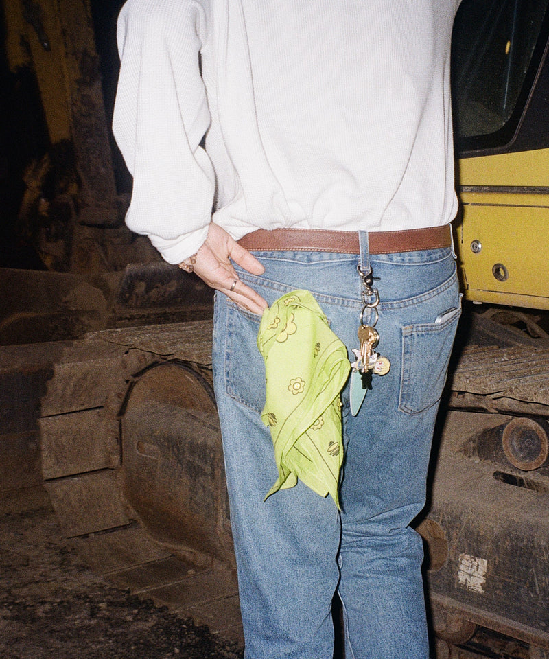 STUDIO 528hz - SCORPIO - YO! COTTON BANDANA / LIME - DB&BAR
