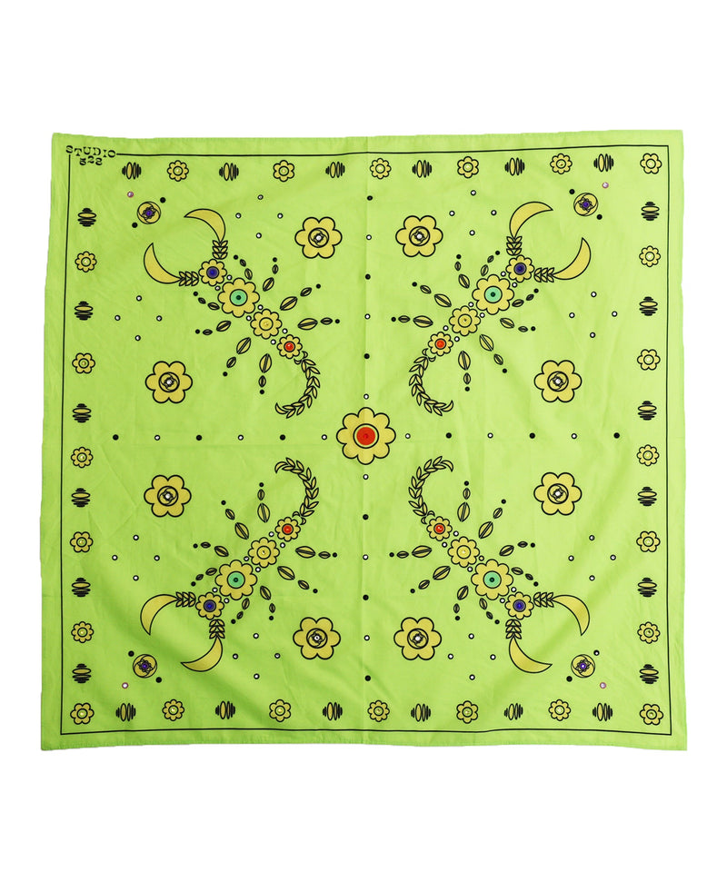 STUDIO 528hz - SCORPIO - YO! COTTON BANDANA / LIME - DB&BAR