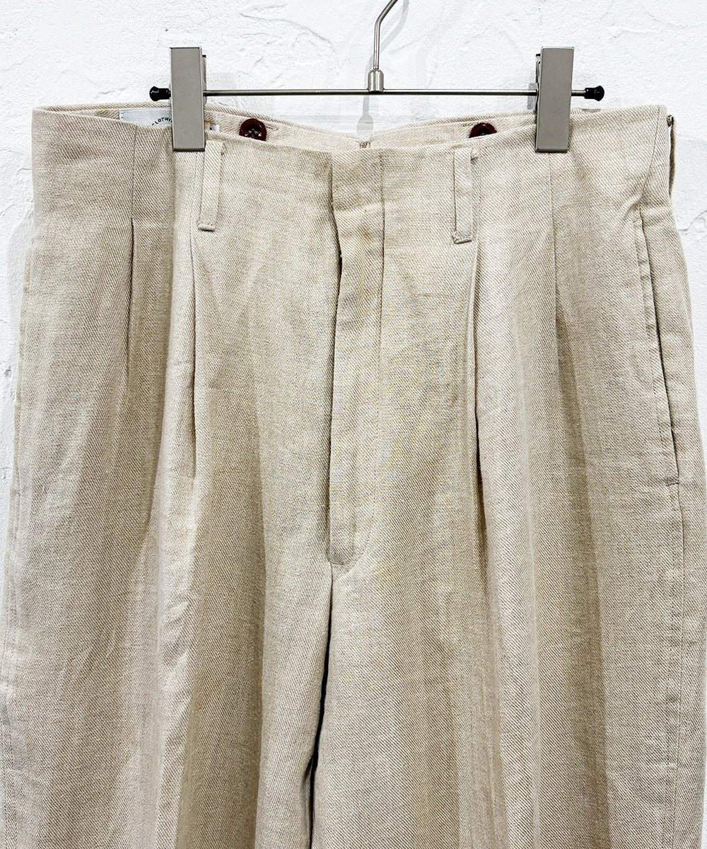 Timeless Treasures - NEW REPUBLIC two tuck linen slacks 商品画像 - DB&BAR