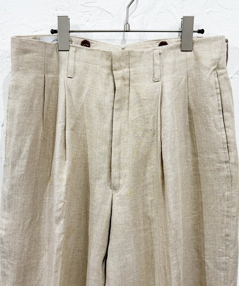 Timeless Treasures - NEW REPUBLIC two tuck linen slacks 商品画像 - DB&BAR