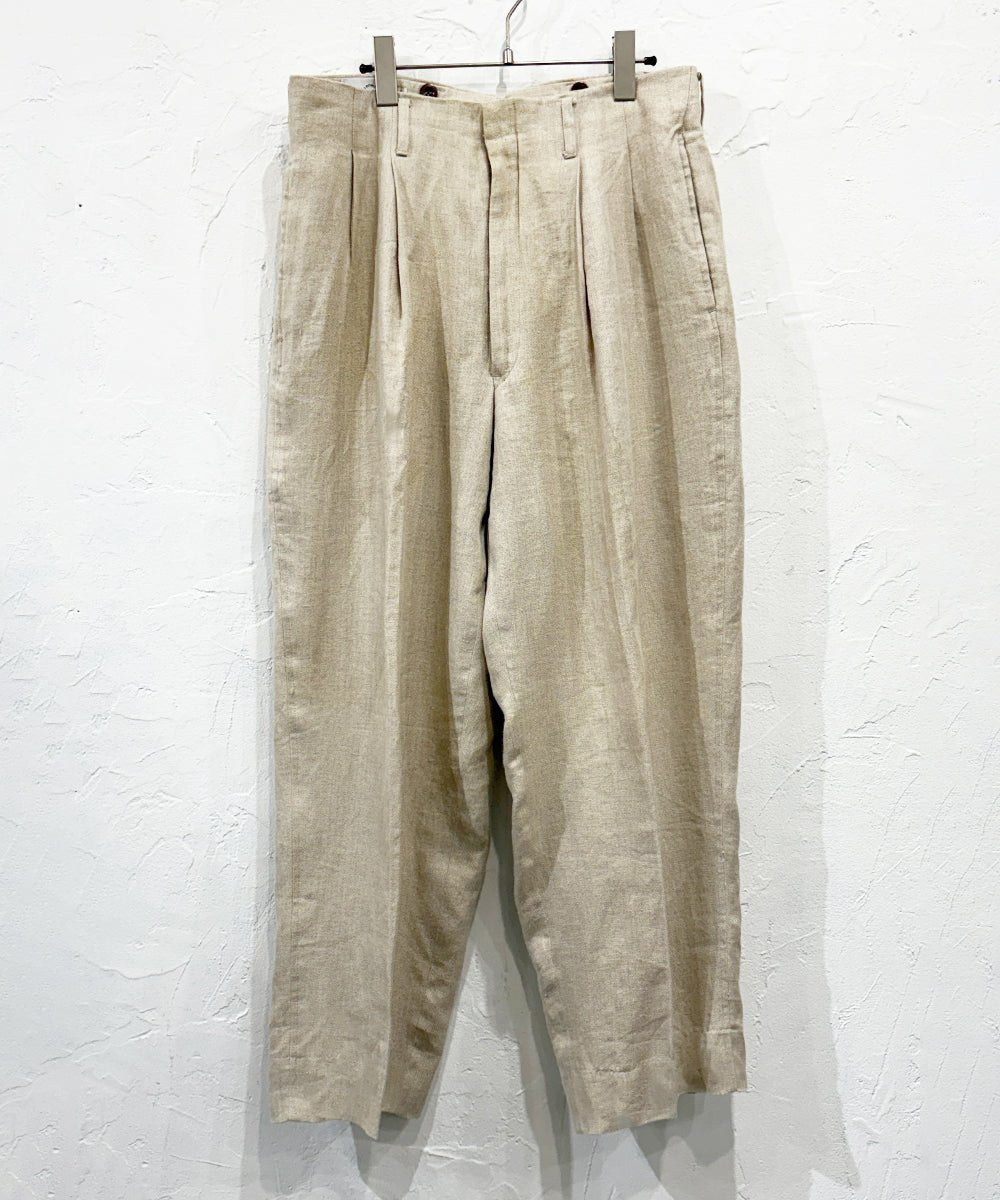 Timeless Treasures - NEW REPUBLIC two tuck linen slacks 商品画像 - DB&BAR