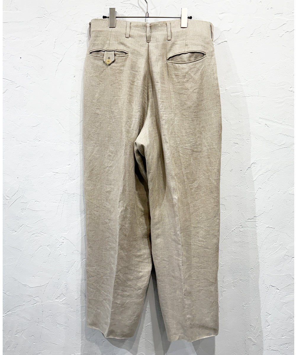 Timeless Treasures - NEW REPUBLIC two tuck linen slacks 商品画像 - DB&BAR
