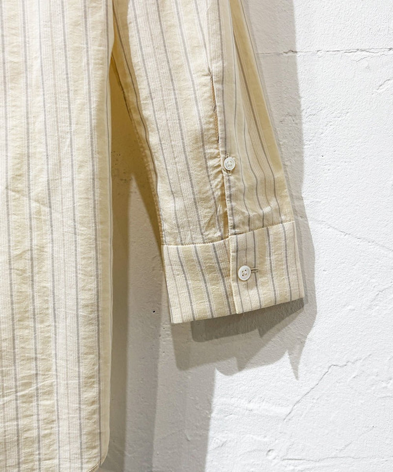 Timeless Treasures : theSakaki - NO COLLAR L/S STRIPE SHIRT 商品画像 - DB&BAR