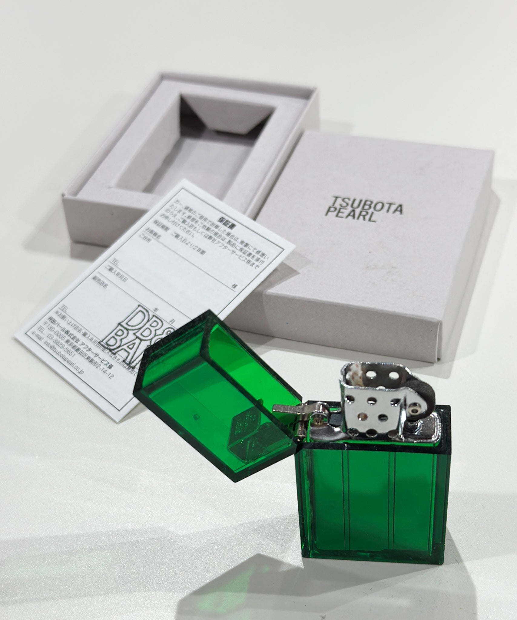 TSUBOTA PEARL - Lighter Hard edge CLEAR GREEN | DB&BAR OFFICIAL