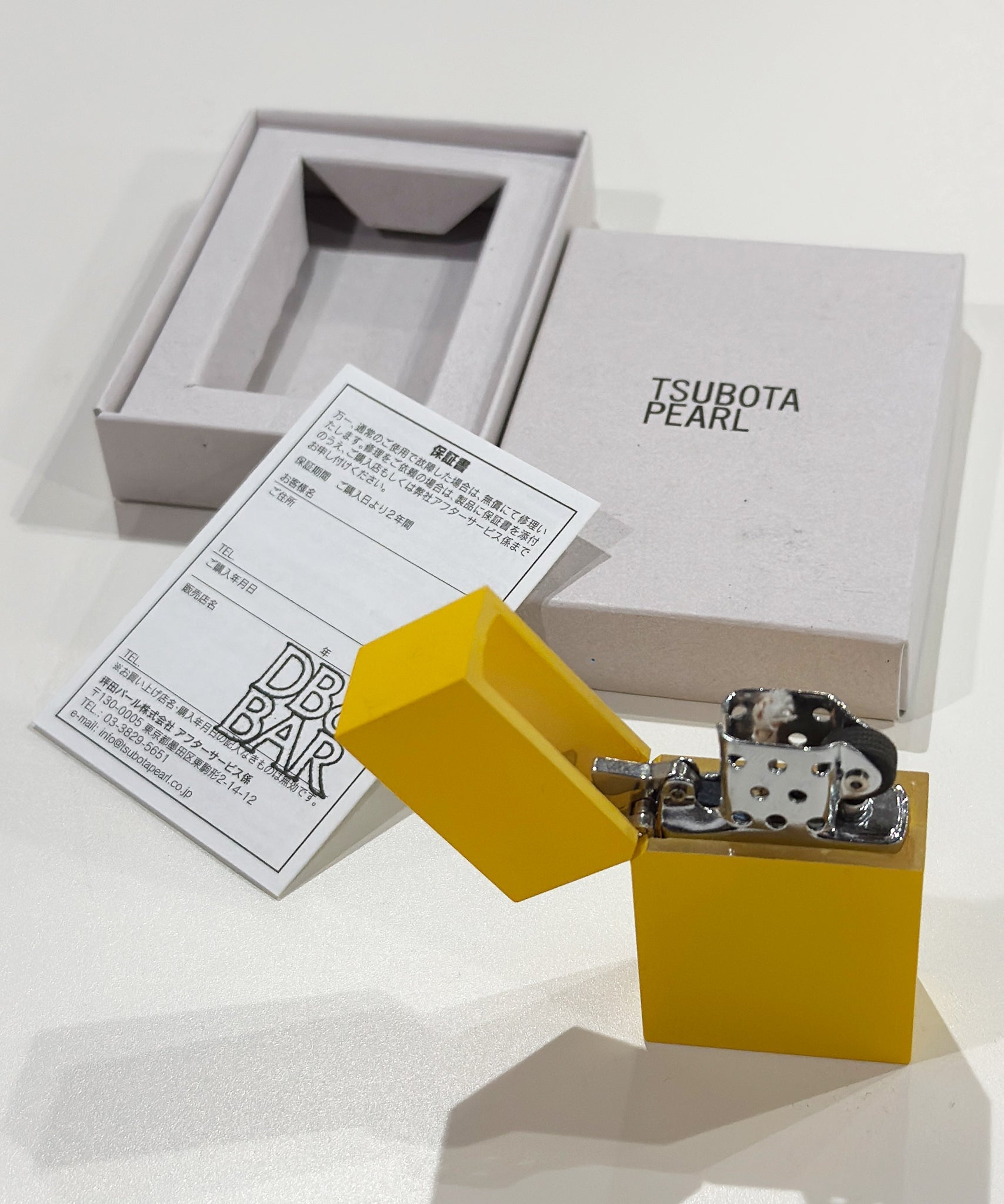 即購入OK Tsubota Pearl Hard Edge Lighter TSUBOTA PEARL - Lighter Hard edge YELLOW | DB&BAR OFFICIAL ONLINE