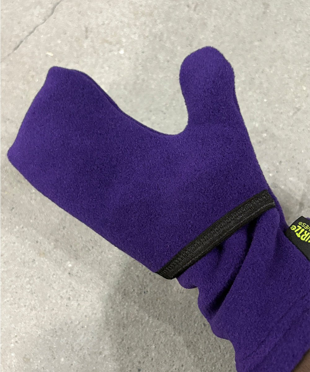 TURTLE GLOVES - TURTLE FLAP MITTENS COZY WINTER FLEECE / PURPLE 商品画像 - DB&BAR