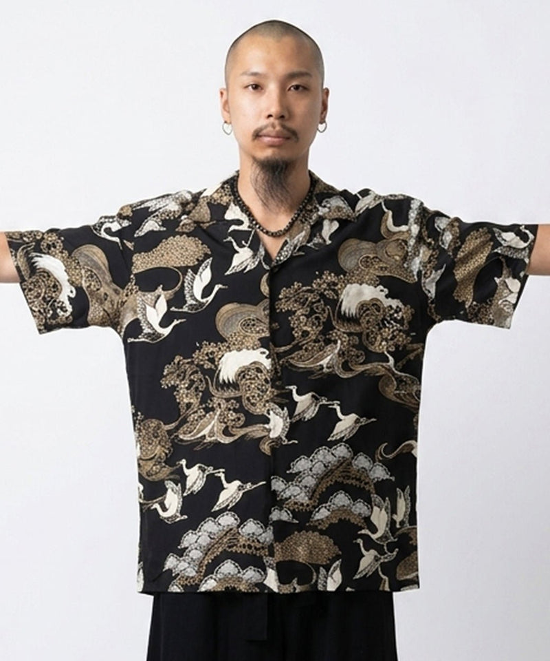TWO PALMS - RAYON HAWAIIAN SHIRTS “CRANE” 商品画像 - DB&BAR