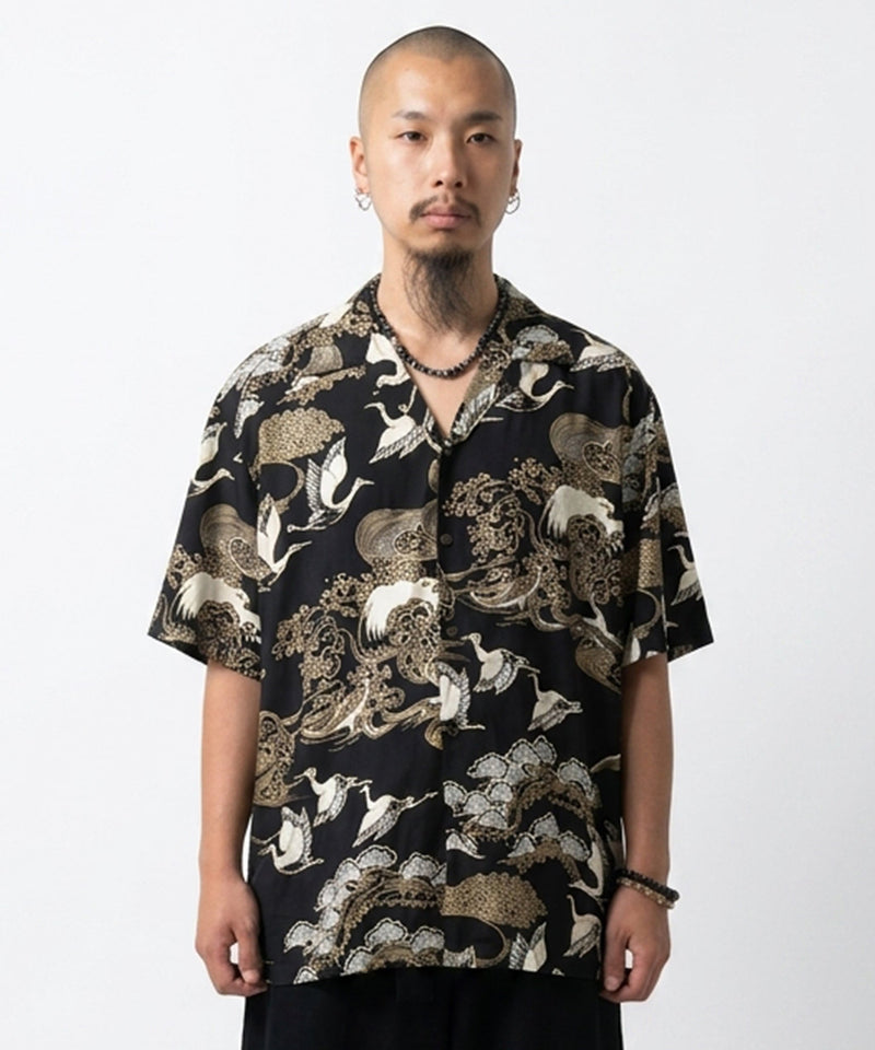 TWO PALMS - RAYON HAWAIIAN SHIRTS “CRANE” 商品画像 - DB&BAR