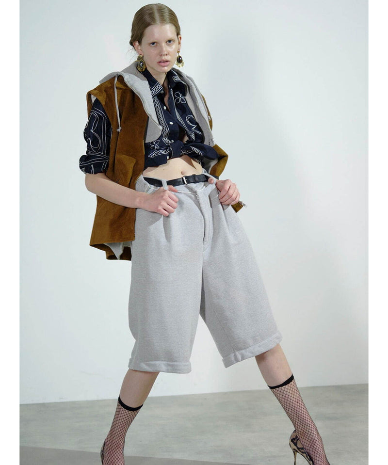 【40%OFF】CURRENTAGE - DETACHABLE SWEAT PANTS GREY