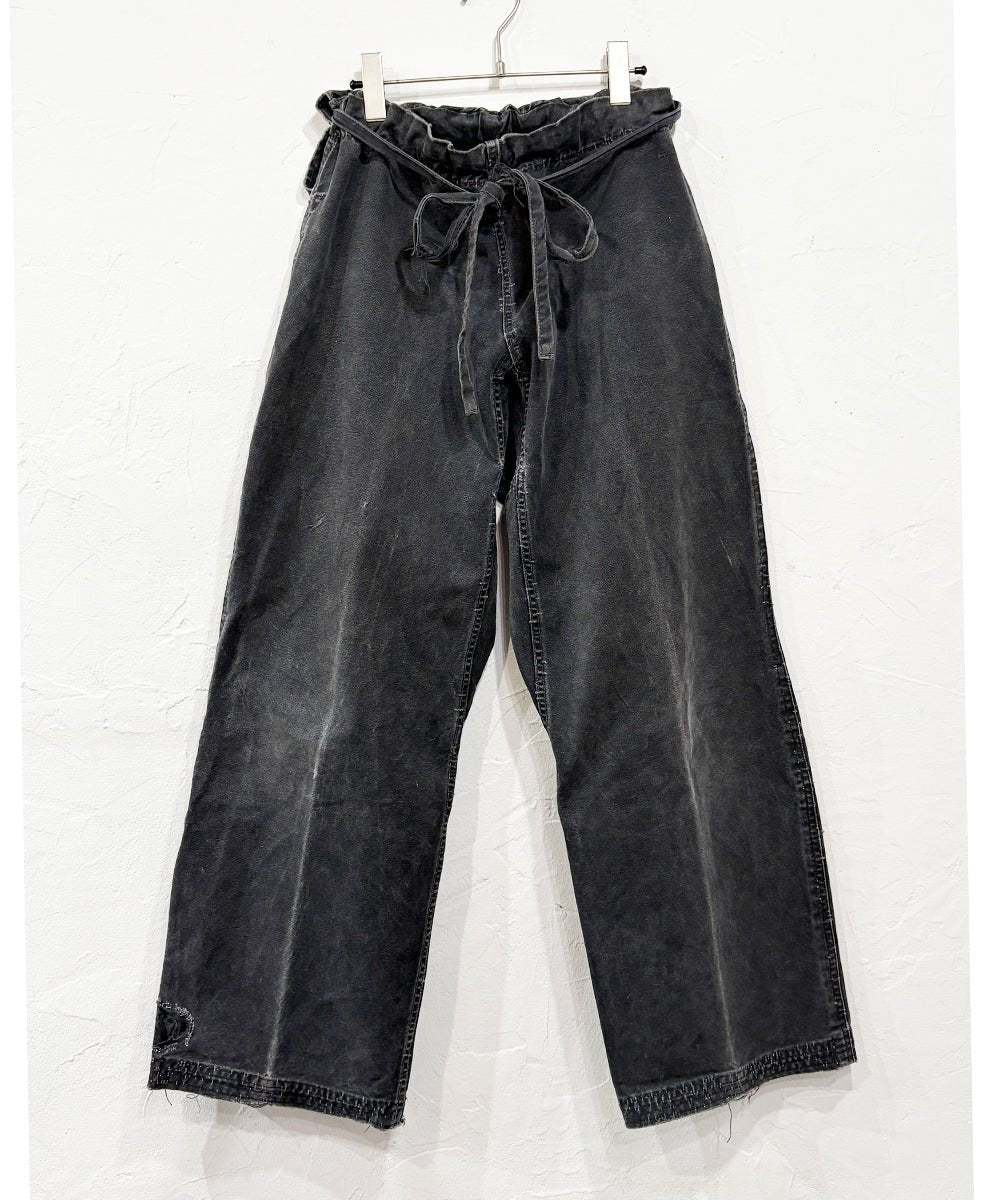 VINTAGE - BLACK DYED JUDO UNIFORM PANTS 商品画像 - DB&BAR