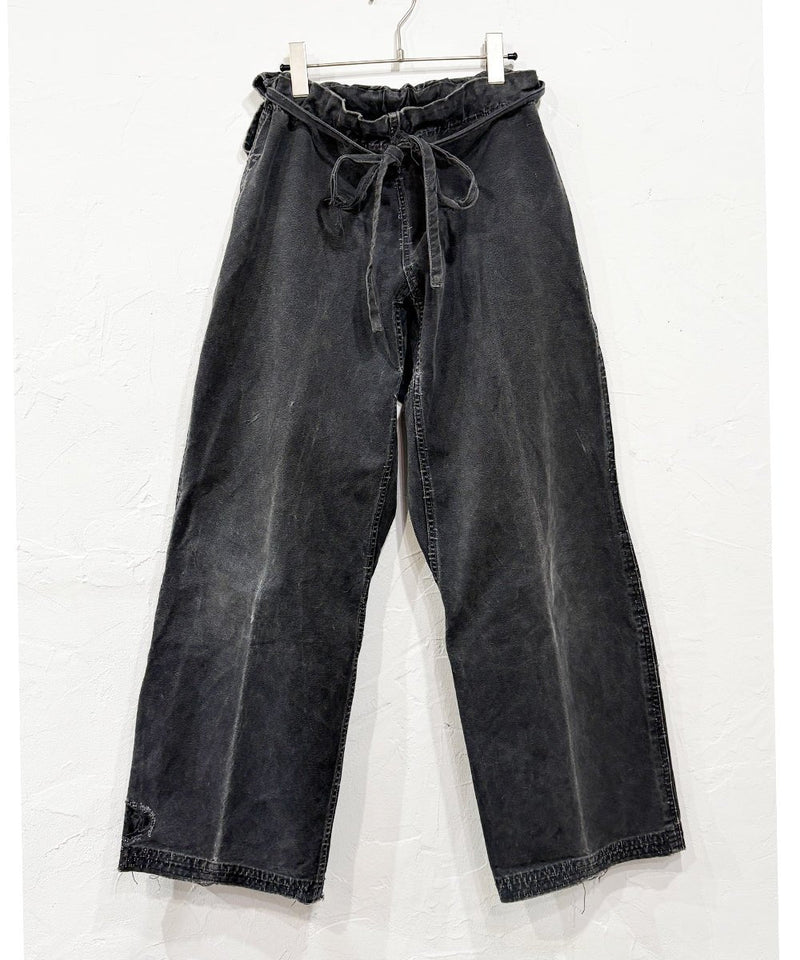 VINTAGE - BLACK DYED JUDO UNIFORM PANTS 商品画像 - DB&BAR