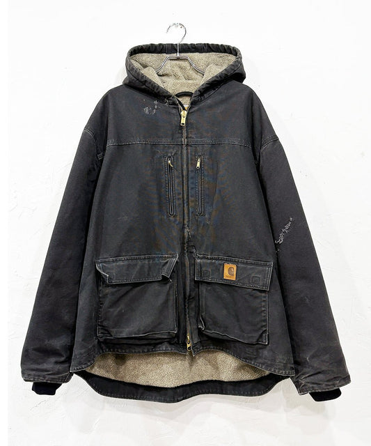VINTAGE - CARHARTT DUCK FABRIC HOODIE JACKET - DB&BAR