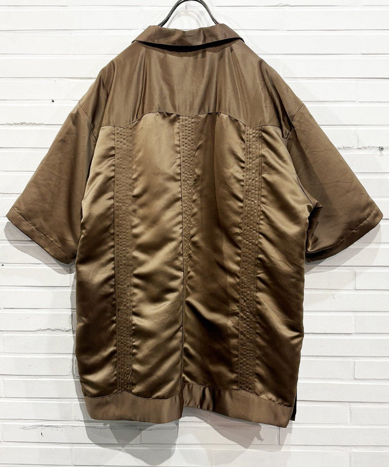 VINTAGE - EMBROIDERED SATIN CUBAN SHIRT 商品画像 - DB&BAR