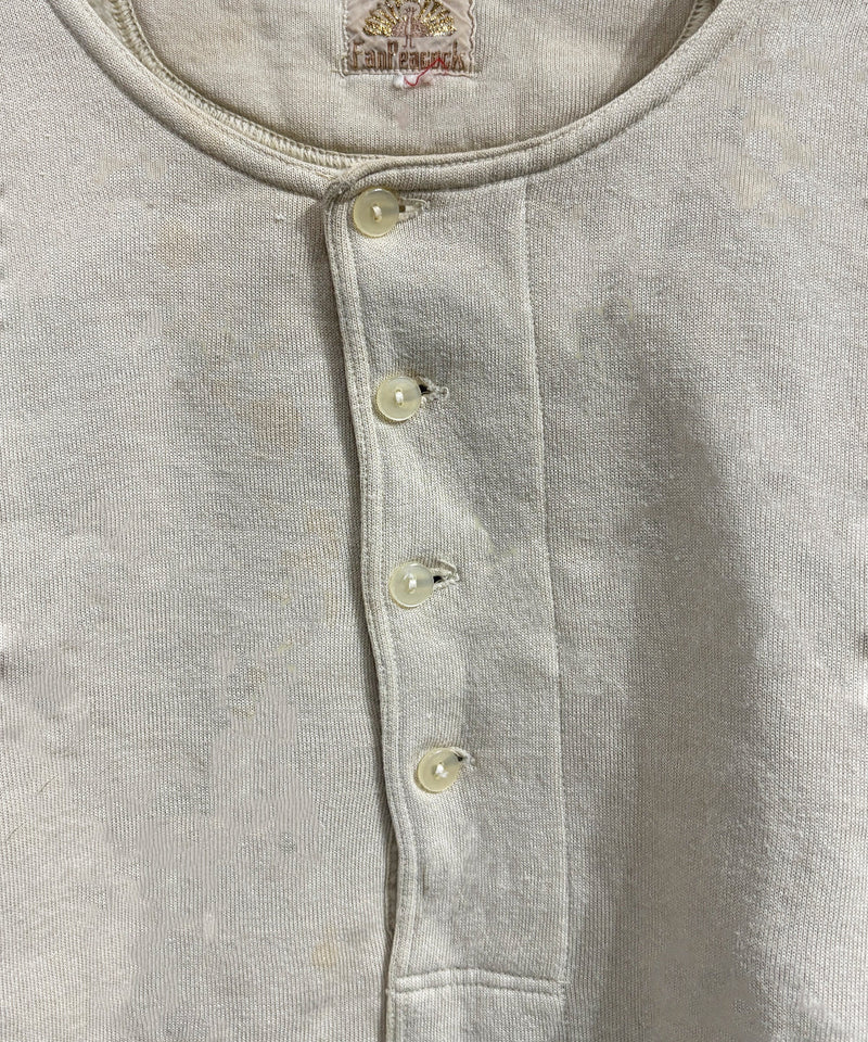 VINTAGE - “FAN PEACOCK” JAPANESE HENLEY NECK SHIRT 商品画像 - DB&BAR