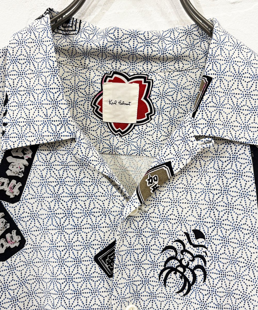 VINTAGE - KARL HELMUT RAYON SHORT SLEEVE SHIRTS 和柄 商品画像 - DB&BAR