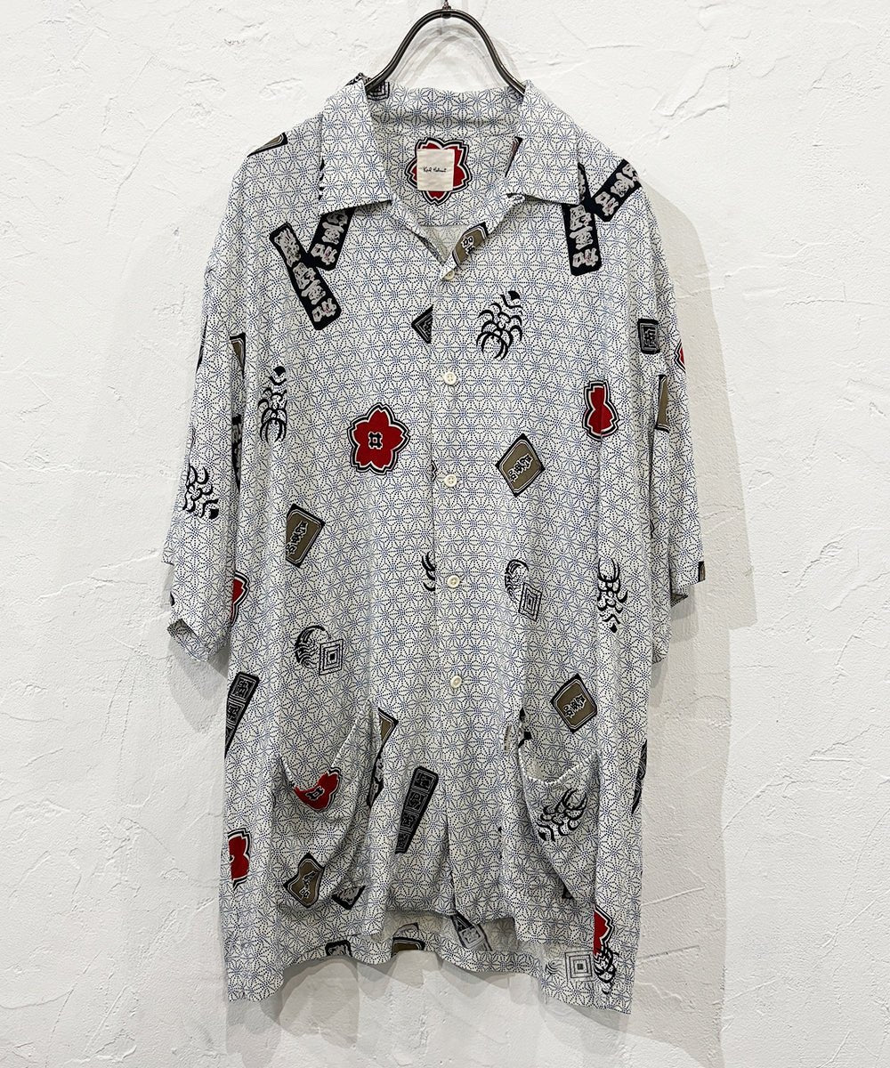 VINTAGE - KARL HELMUT RAYON SHORT SLEEVE SHIRTS 和柄 商品画像 - DB&BAR