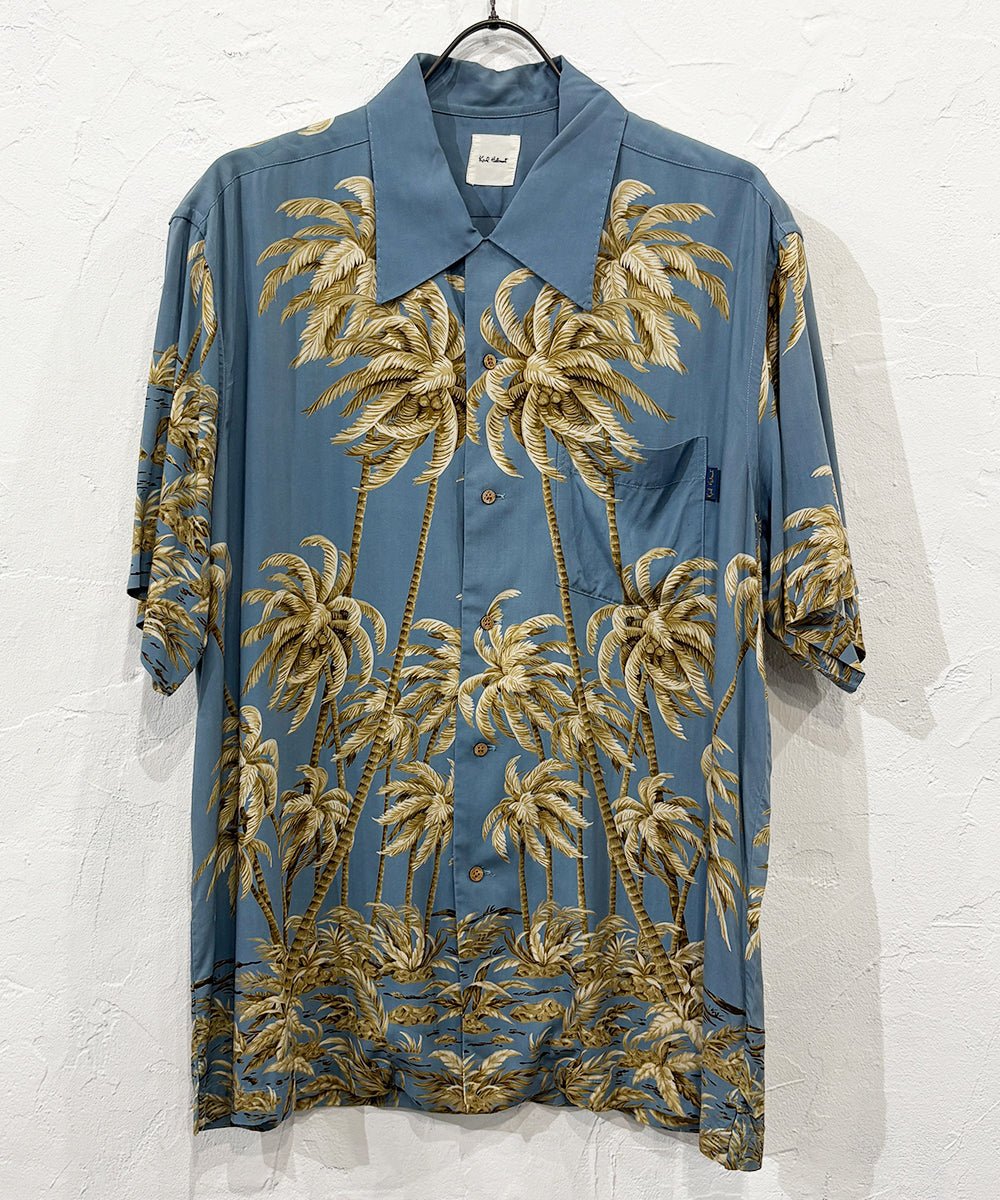VINTAGE - KARL HELMUT RAYON SHORT SLEEVE SHIRTS PALM TREE 商品画像 - DB&BAR