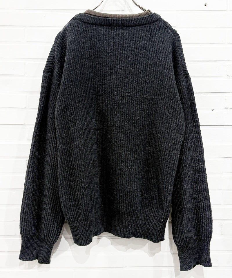 VINTAGE - MARITHÉ + FRANÇOIS GIRBAUD LAYERED KNIT HENLEY 商品画像 - DB&BAR