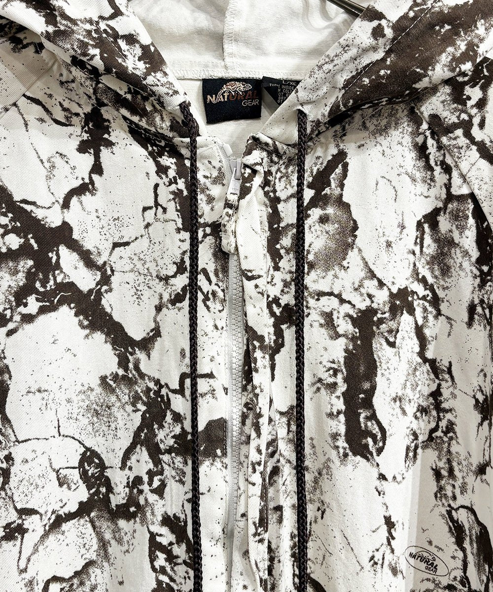 VINTAGE - NATURAL GEAR SNOW CAMO HOODIE - DB&BAR