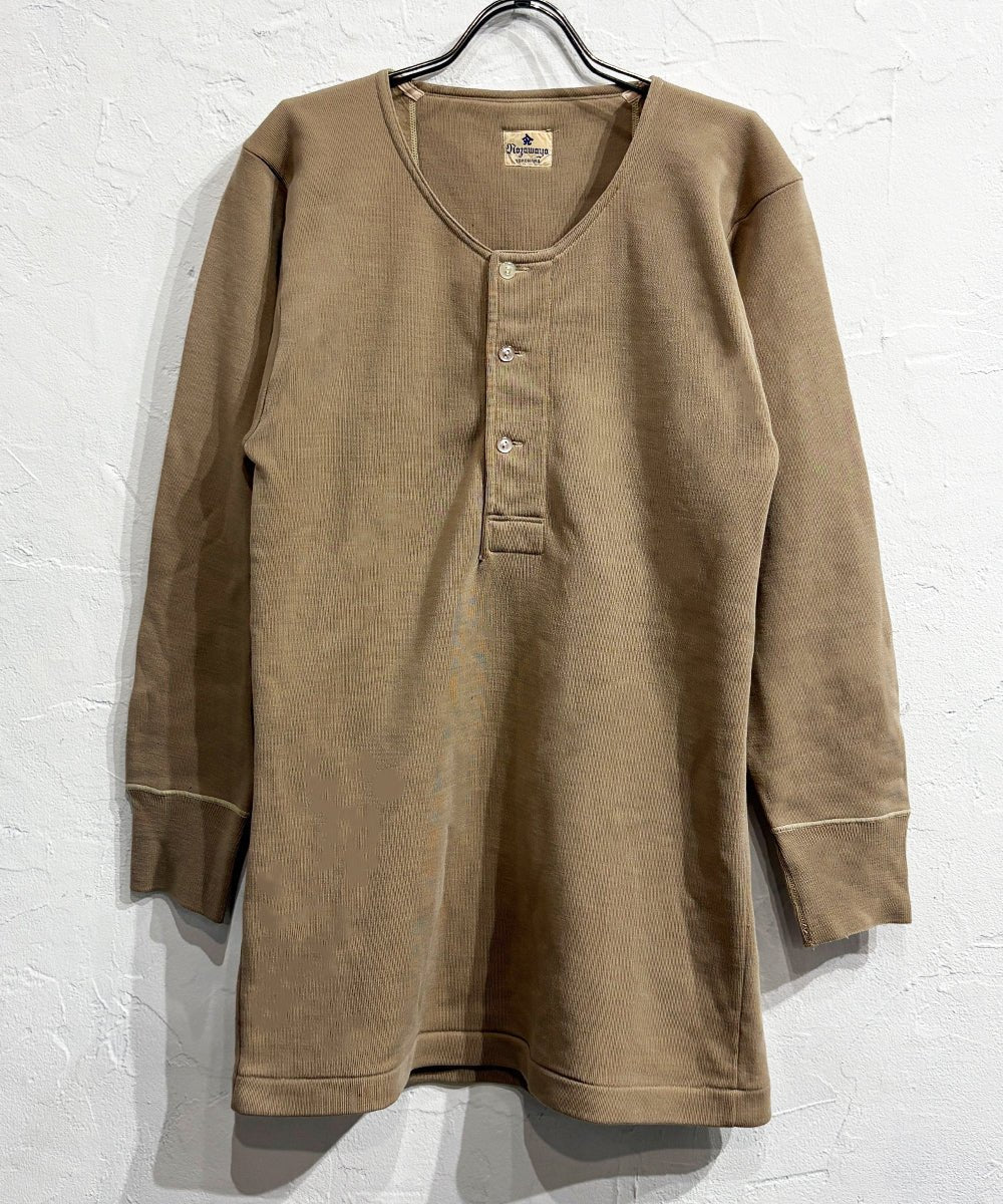 VINTAGE - “NOZAWAYA” JAPANESE HENLEY NECK SHIRT 商品画像 - DB&BAR