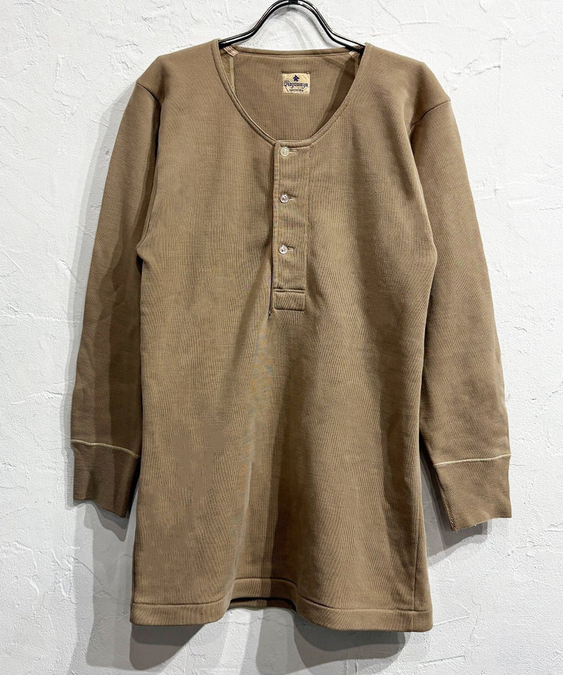 VINTAGE - “NOZAWAYA” JAPANESE HENLEY NECK SHIRT 商品画像 - DB&BAR