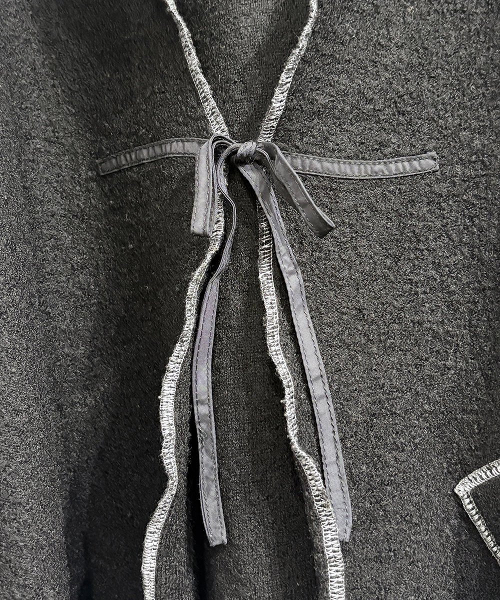 VINTAGE - OVERSTITCH KNIT CARDIGAN - DB&BAR