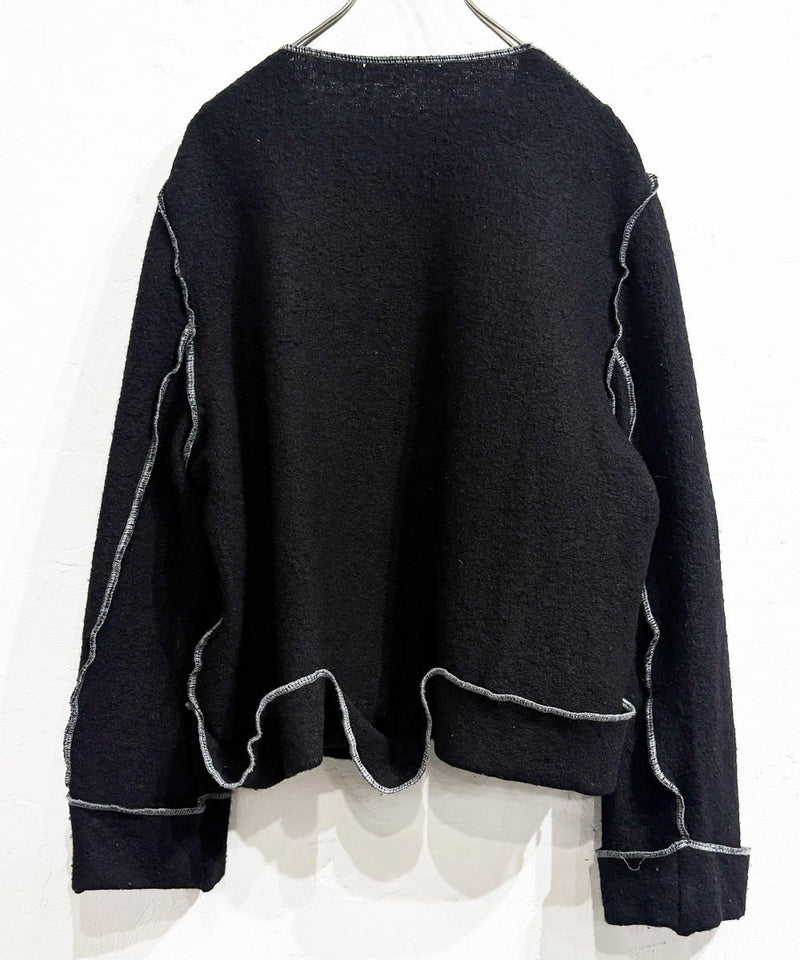 VINTAGE - OVERSTITCH KNIT CARDIGAN - DB&BAR