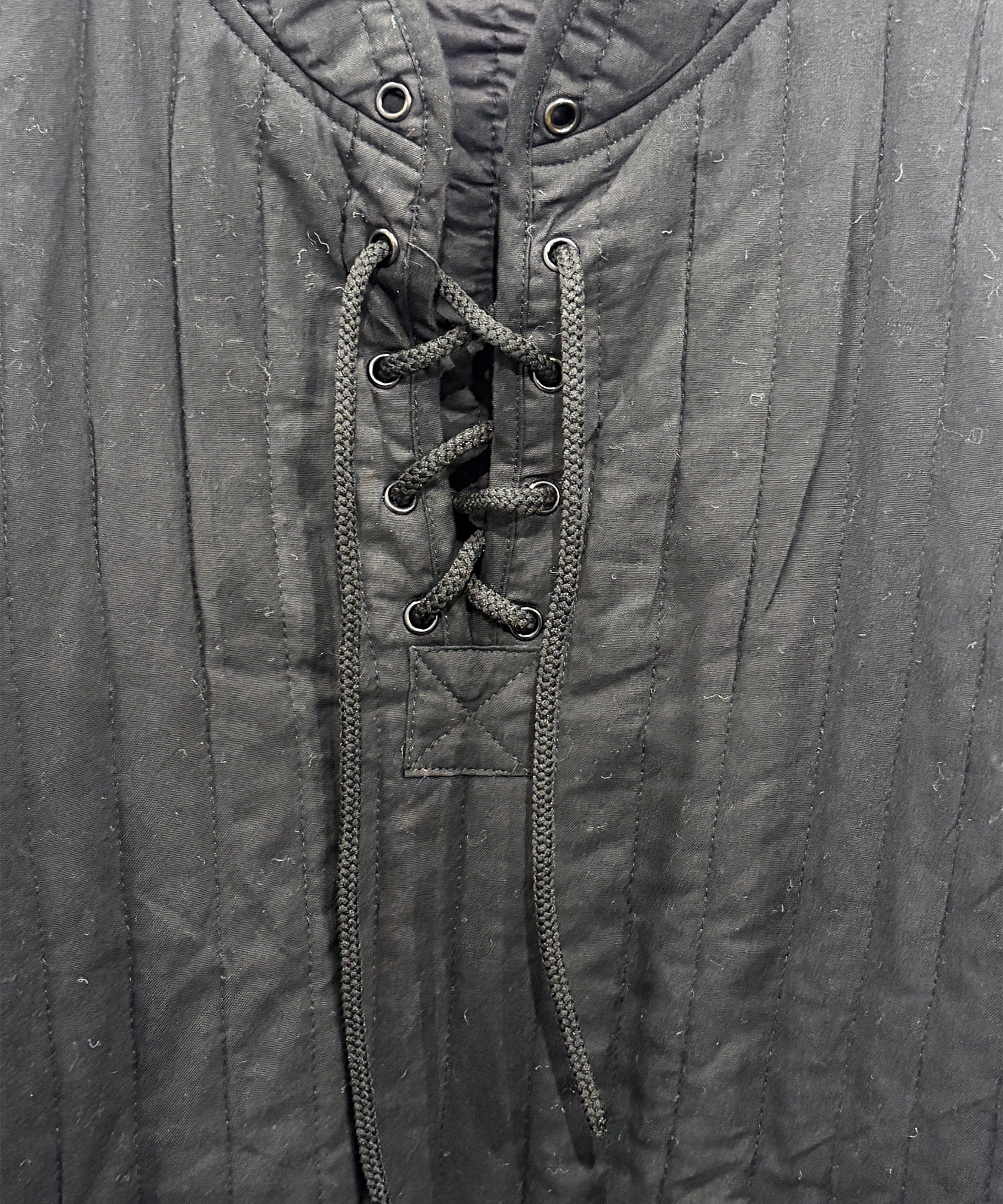VINTAGE - QUILTED PULLOVER GAMBESON - DB&BAR