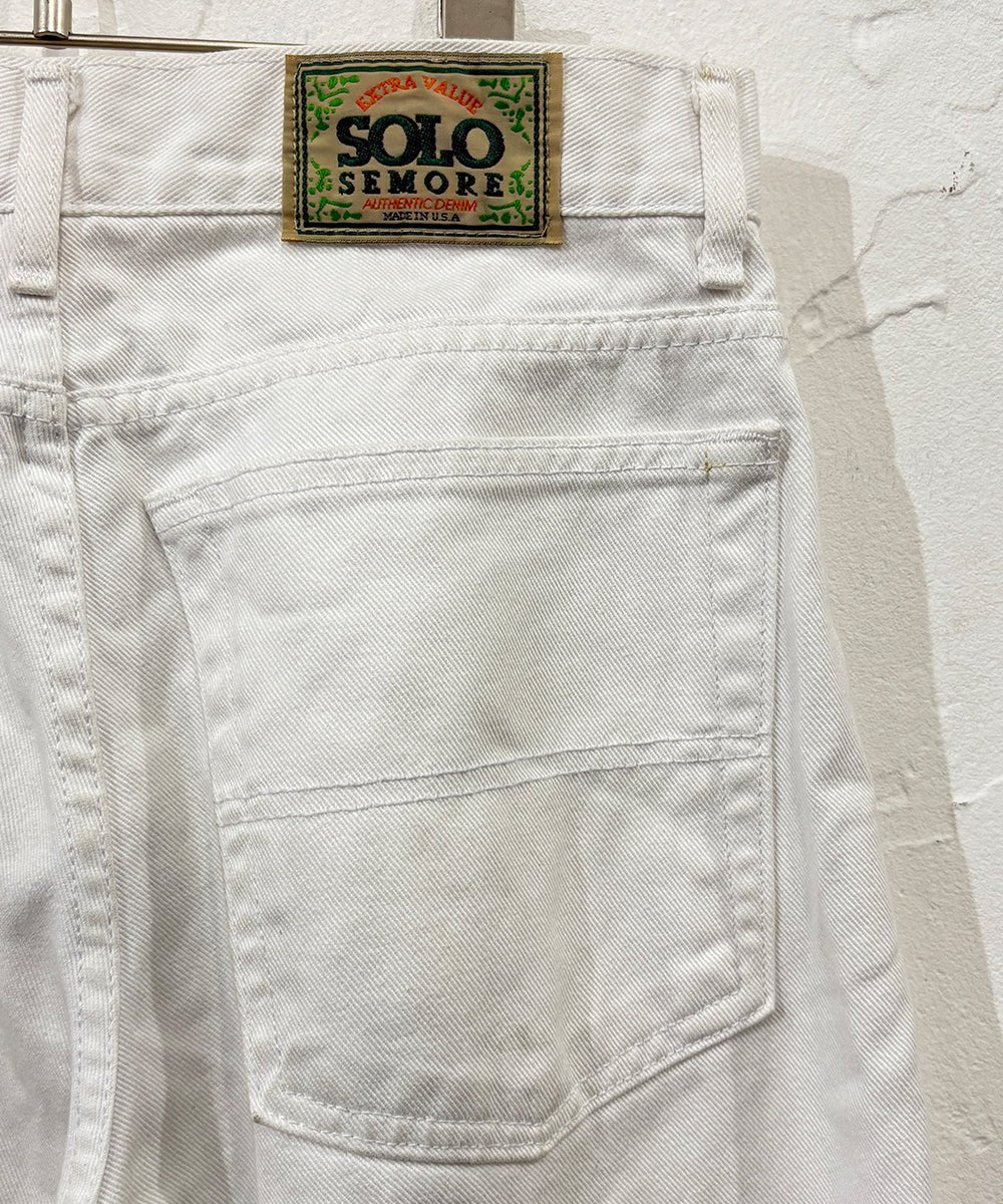 SOLO SEMORE ビヨンド バギーデニム（42） デッドストック SOLO SEMORE カーキ W42 極太 バギーデニム