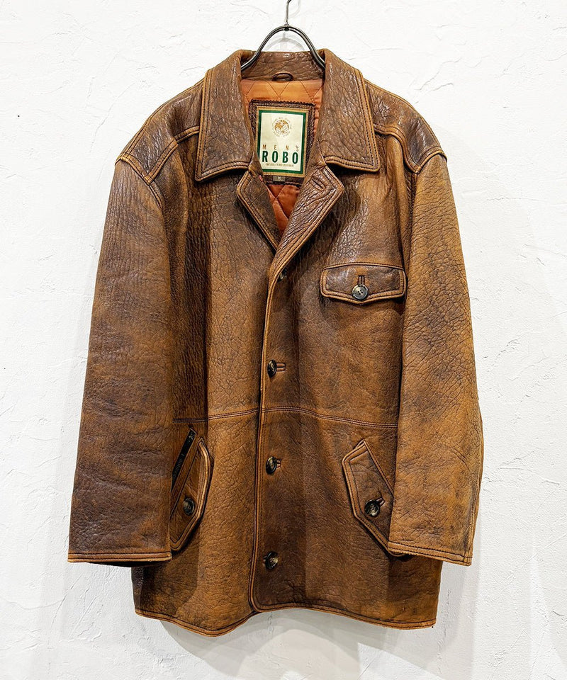 VINTAGE - STONE WASH LEATHER JACKET 商品画像 - DB&BAR