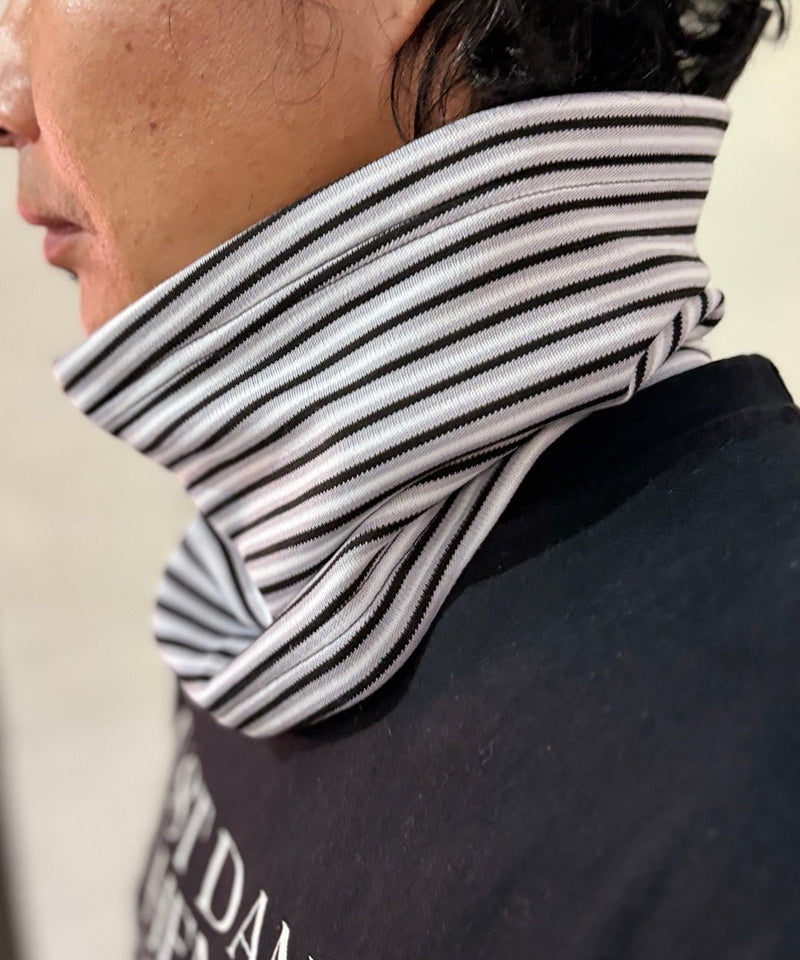 WILDERNESS WEAR - POLYPRO +190 2Layer Neck Warmer Stripe / BLACK×GRAY×NAVY 商品画像 - DB&BAR