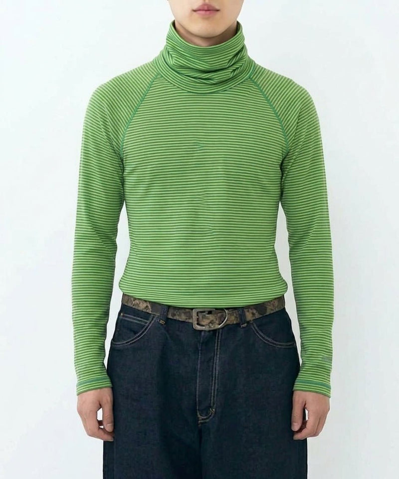WILDERNESS WEAR - POLYPRO +190 2Layer Neck Warmer Stripe / JADE×GOLD 商品画像 - DB&BAR
