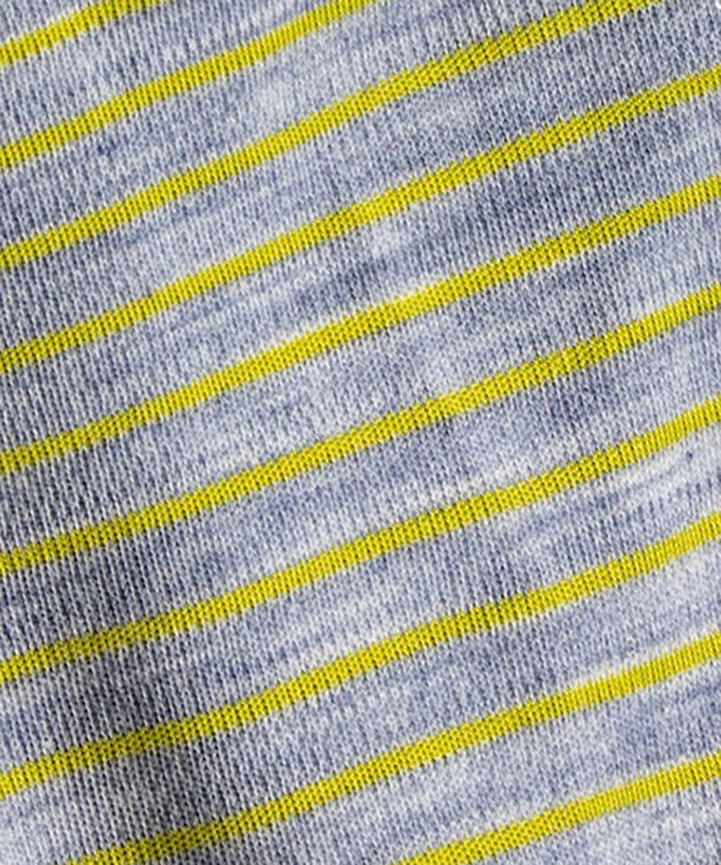 WILDERNESS WEAR - POLYPRO +190 L/S CREW STRIPE / DENIM/LIME 商品画像 - DB&BAR