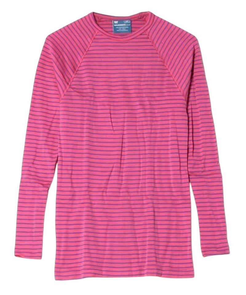 WILDERNESS WEAR - POLYPRO +190 L/S CREW STRIPE / PINK/PURPLE 商品画像 - DB&BAR