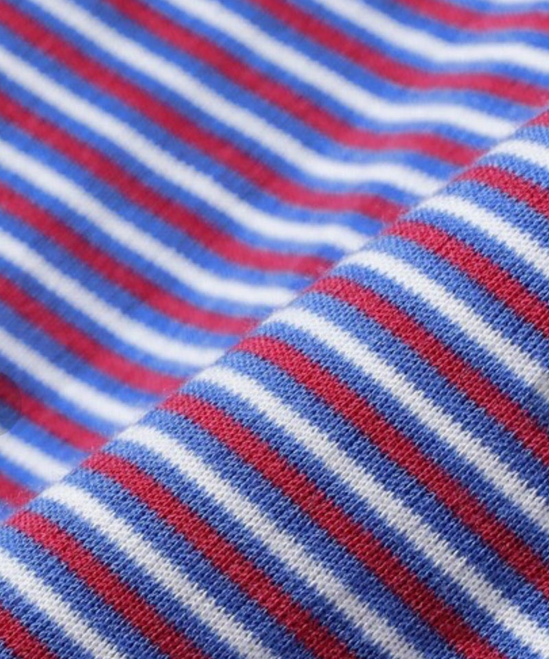 WILDERNESS WEAR - POLYPRO +190 L/S CREW STRIPE / PINK/WHITE/P.BLUE 商品画像 - DB&BAR