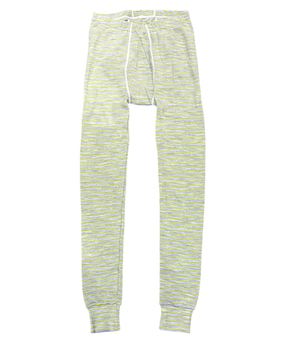 WILDERNESS WEAR - POLYPRO +190 L/S LEGGINGS STRIPE / DENIM/LIME 商品画像 - DB&BAR