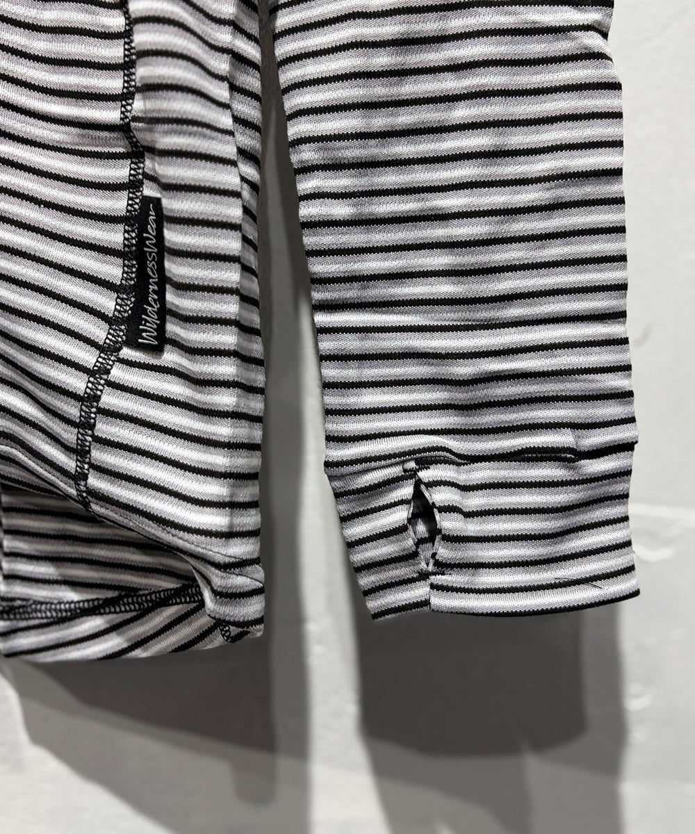 WILDERNESS WEAR - POLYPRO +190 Switch Hoody Stripe / BLACK×GRAY×NAVY 商品画像 - DB&BAR