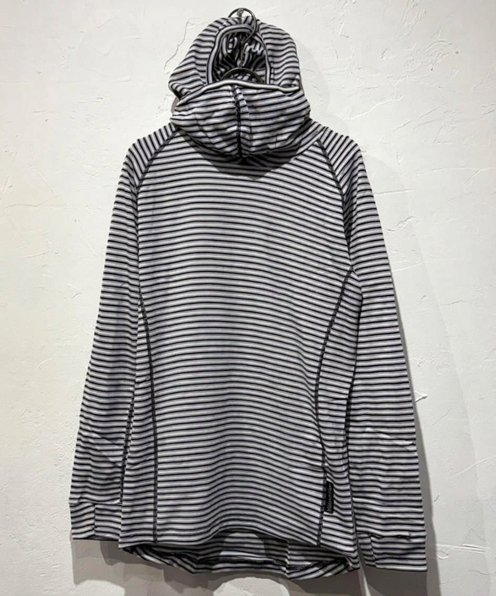 WILDERNESS WEAR - POLYPRO +190 Switch Hoody Stripe / BLACK×GRAY×NAVY 商品画像 - DB&BAR