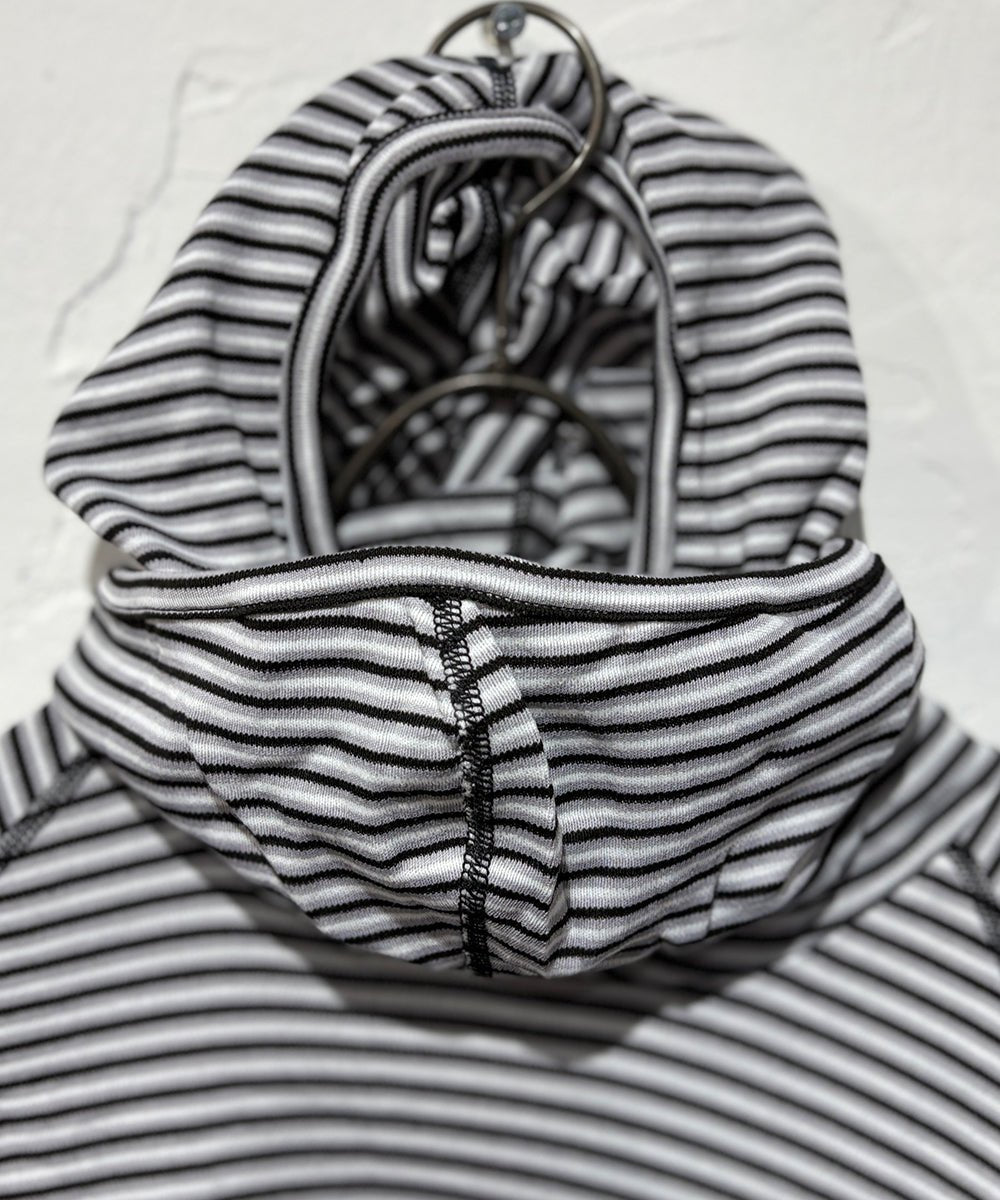 WILDERNESS WEAR - POLYPRO +190 Switch Hoody Stripe / BLACK×GRAY×NAVY 商品画像 - DB&BAR