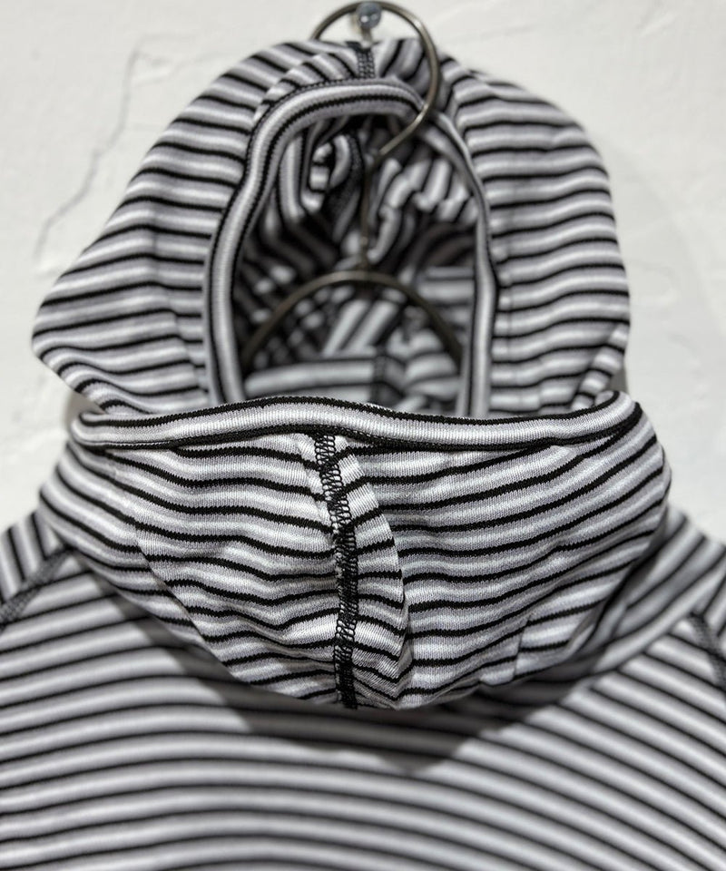 WILDERNESS WEAR - POLYPRO +190 Switch Hoody Stripe / BLACK×GRAY×NAVY 商品画像 - DB&BAR