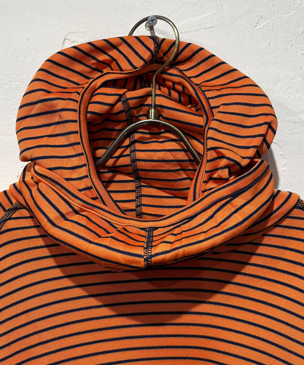 WILDERNESS WEAR - POLYPRO +190 Switch Hoody Stripe / ORANGE×NAVY 商品画像 - DB&BAR